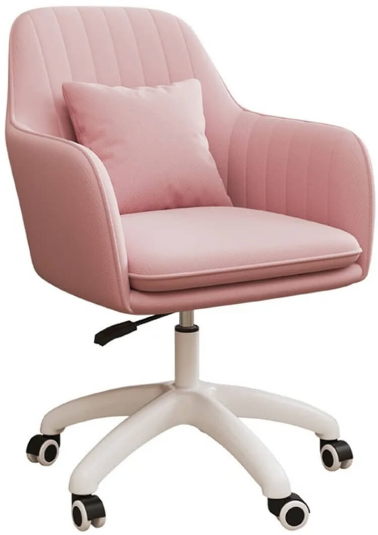pink office dining chair