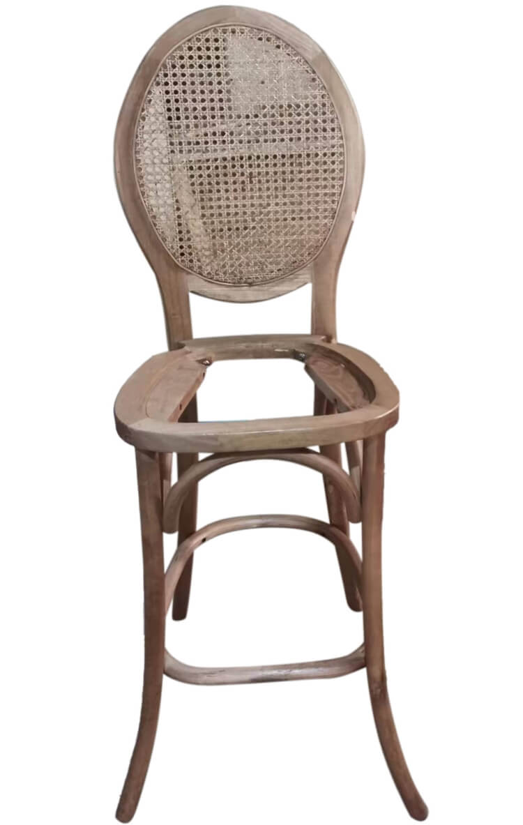 rattan back dining chair