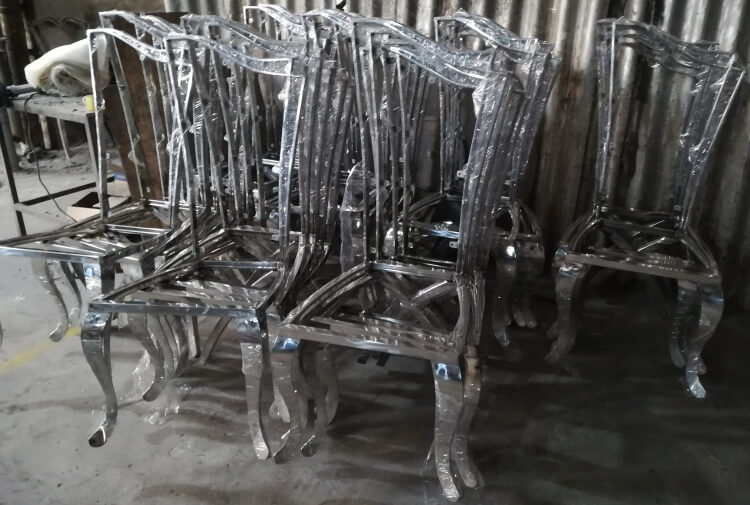 stainless steel wedding chair