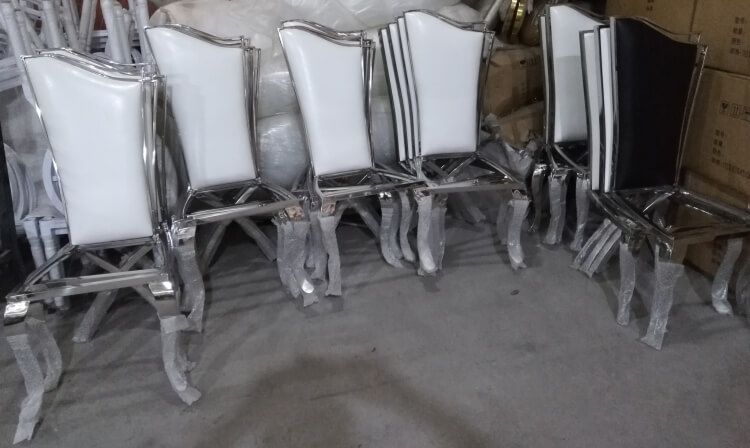 stainless steel wedding chair bulk