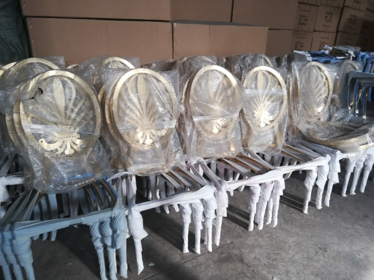 gold stainless steel chair manufacturer