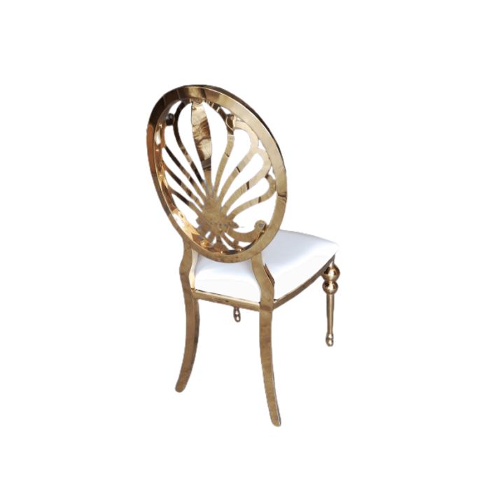 gold stainless steel dining chair supplier