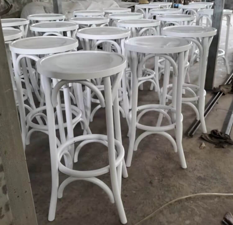 white bentwood barstool factory