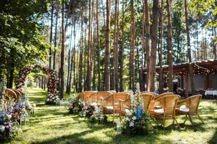 backyard wedding chair
