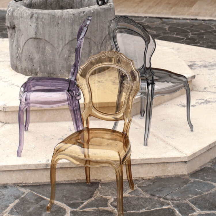 Beautiful Transparent Belle Epoque Chairs