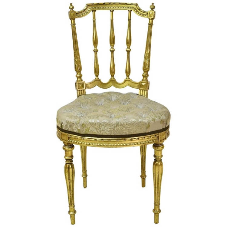 Gilded Metal chair