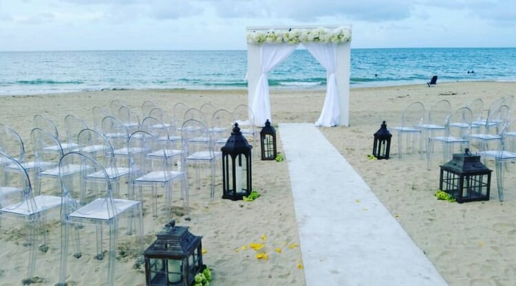 beach wedding chair