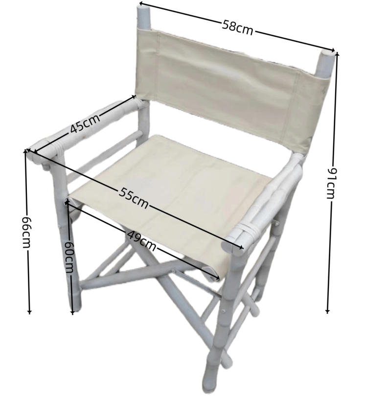 white bamboo director chair supplier