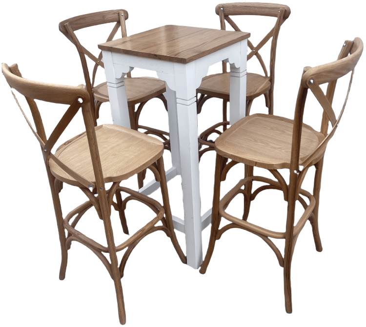wooden farmhouse bar table