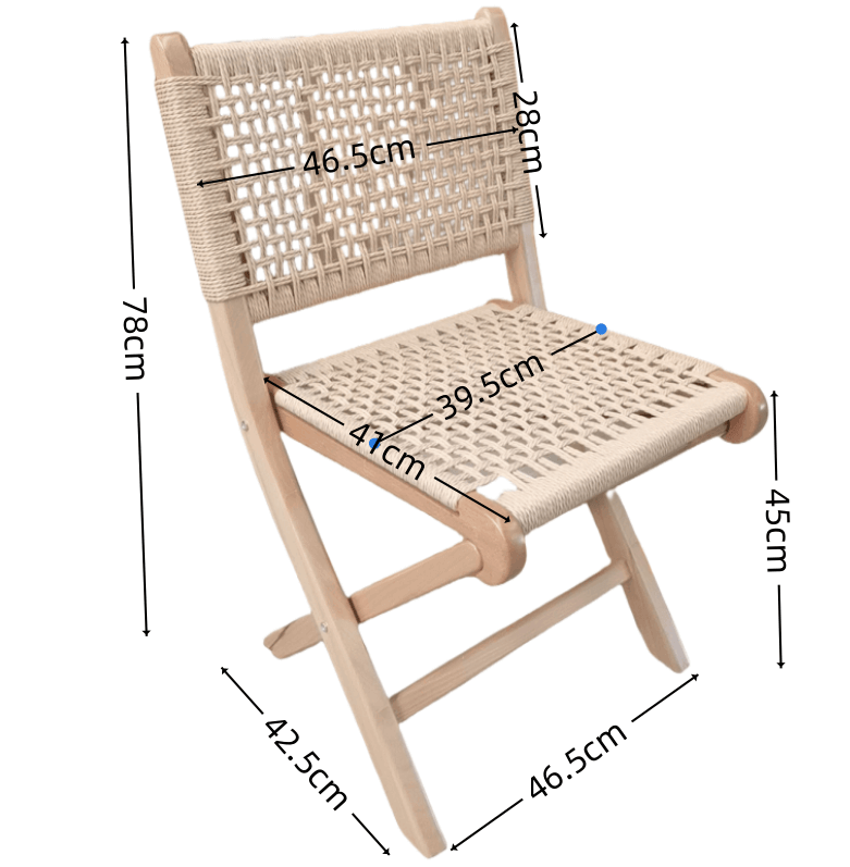 rope wooden chair