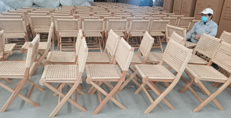 wooden rope chair bulk