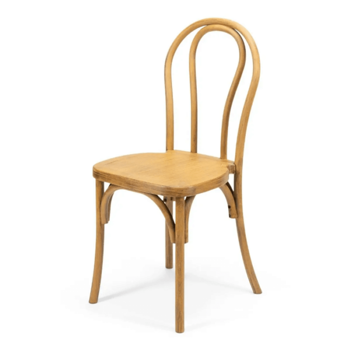 yellow resin thonet chair