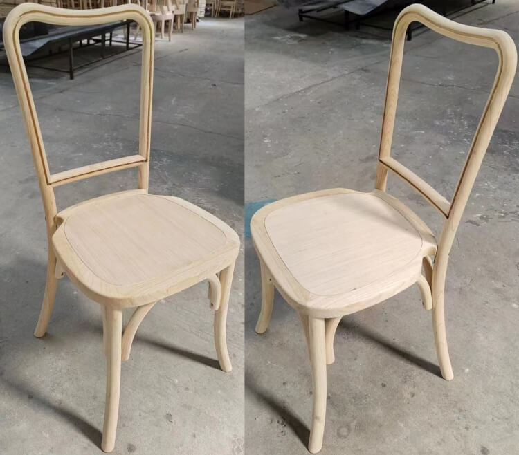 wooden rattan dining chair