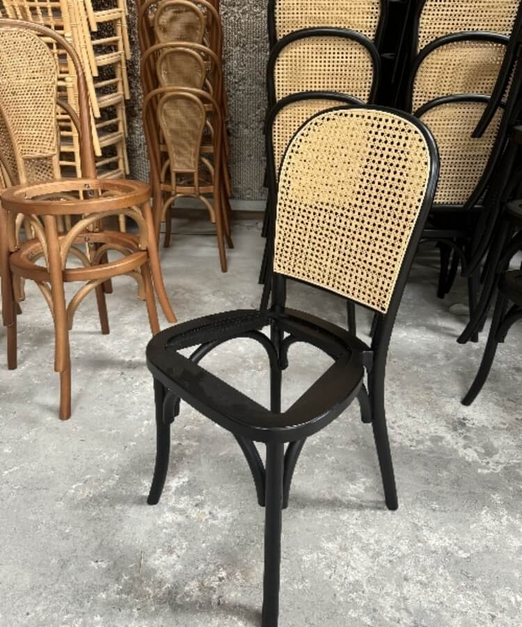 black Wicker Rattan Chairs