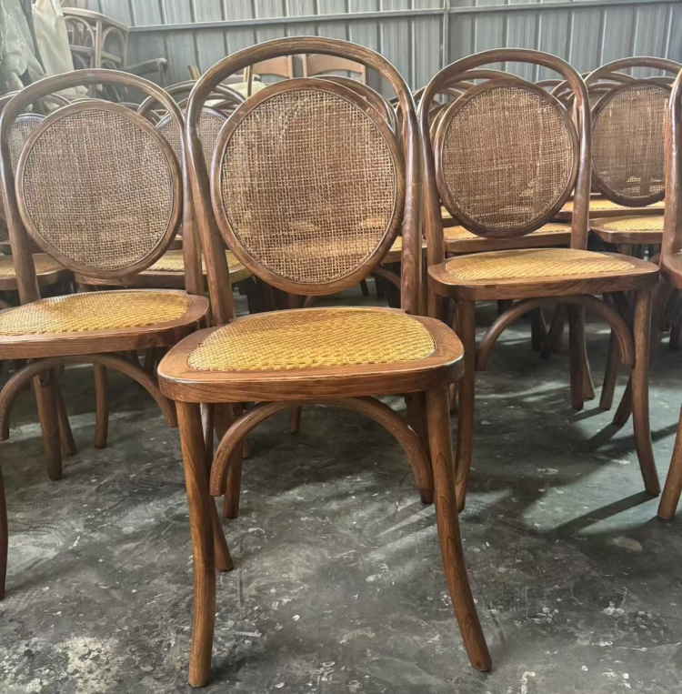 round rattan dining chair