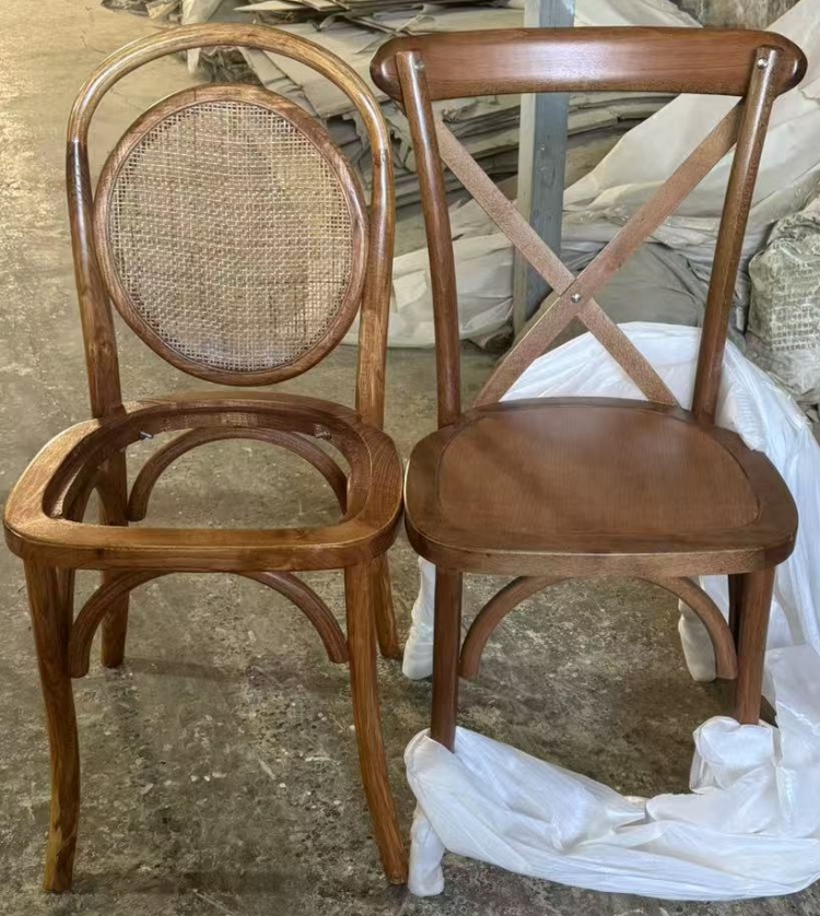 rattan crossback chair