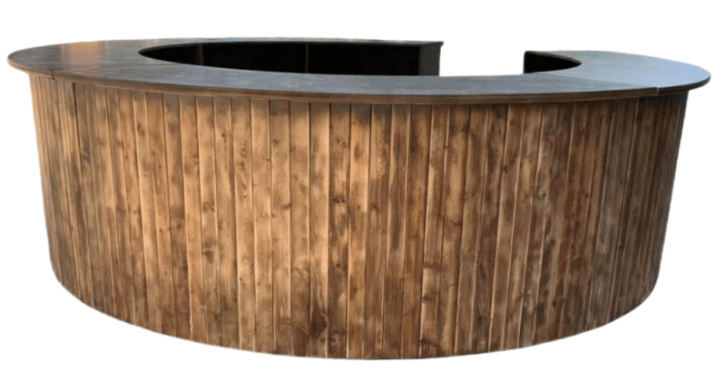 brown wooden bars