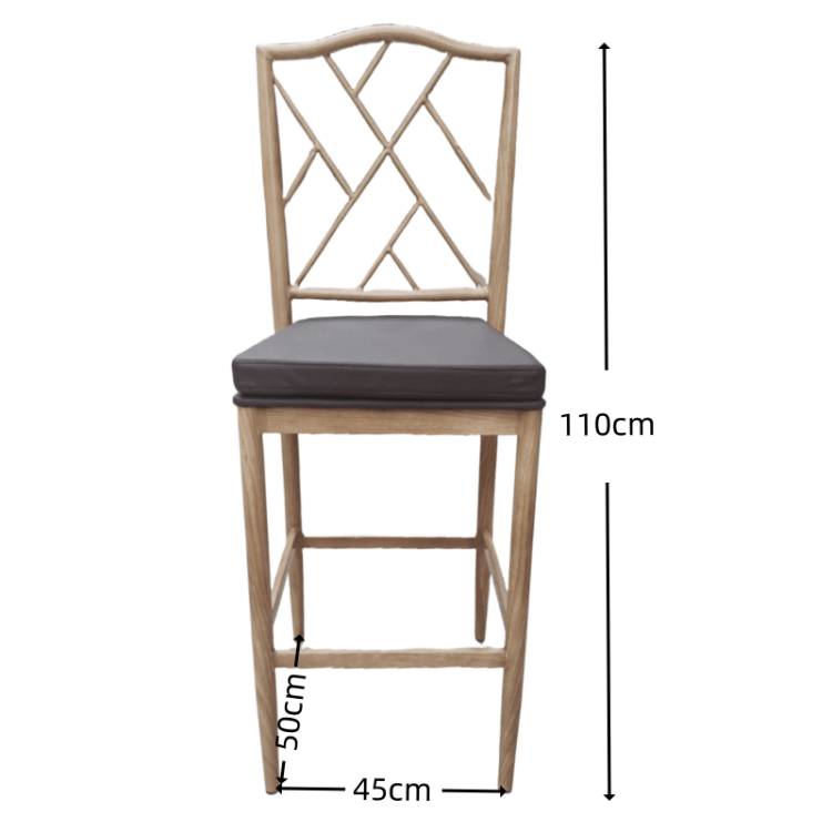 bar chair size