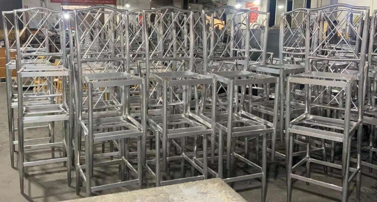 metal dining chair