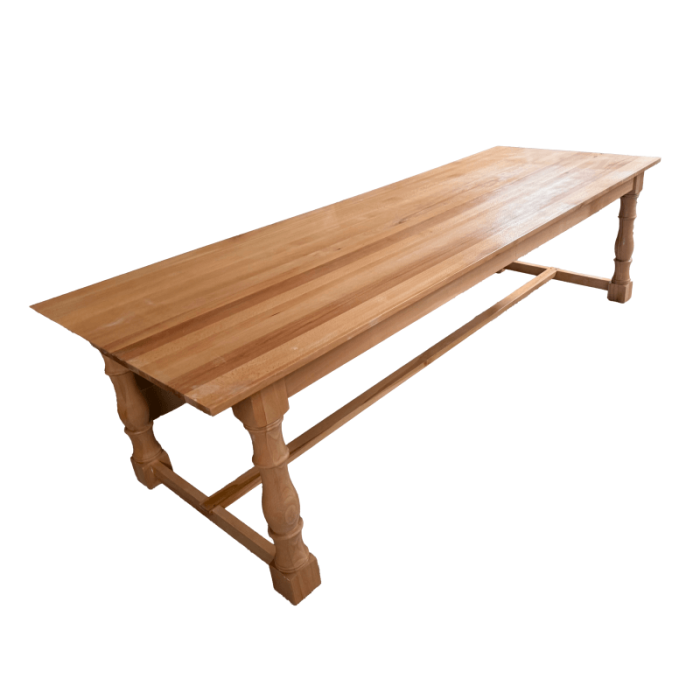 wooden farmhouse table bulk