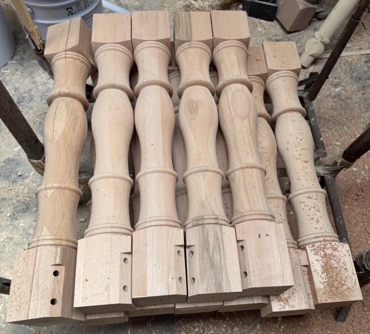 wooden farmhouse table factory