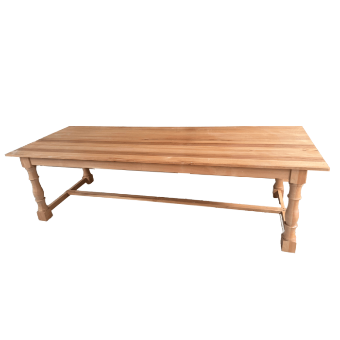 wooden farmhouse table supplier