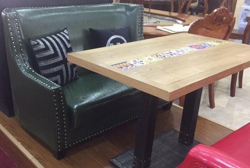 black sofa