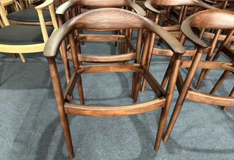 wooden arm dining chair factory