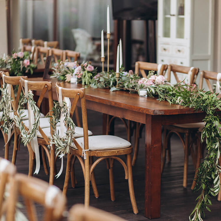 crossback dining chair style