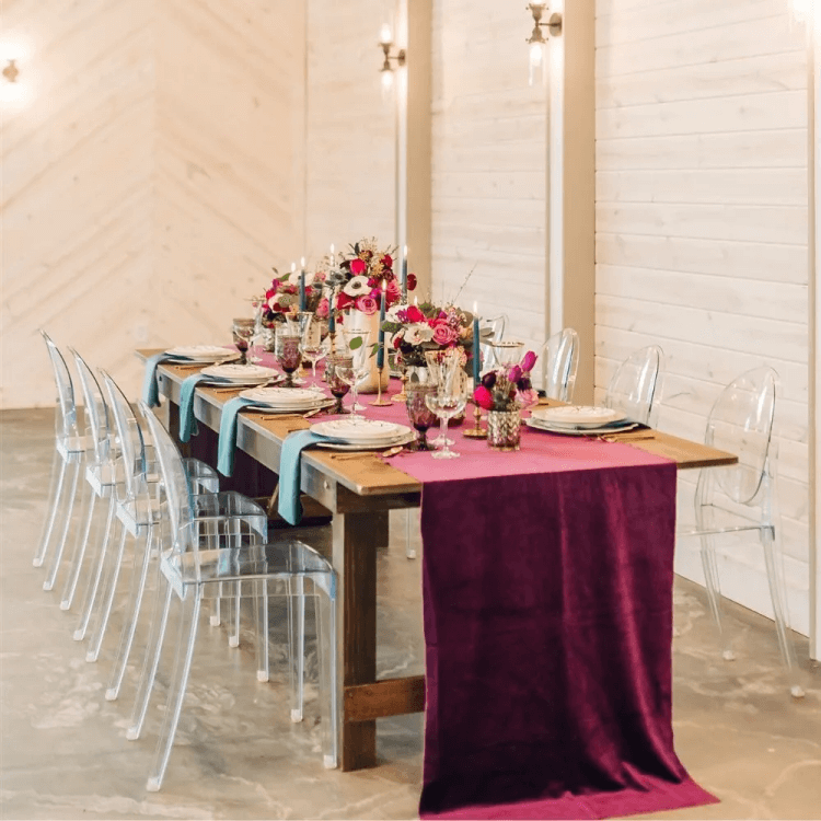 ghost chair with folding table