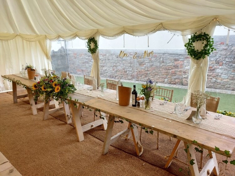 rustic farmhouse table