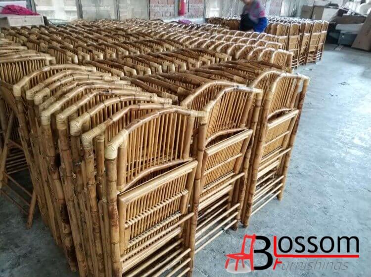 wooden bamboo folding chair