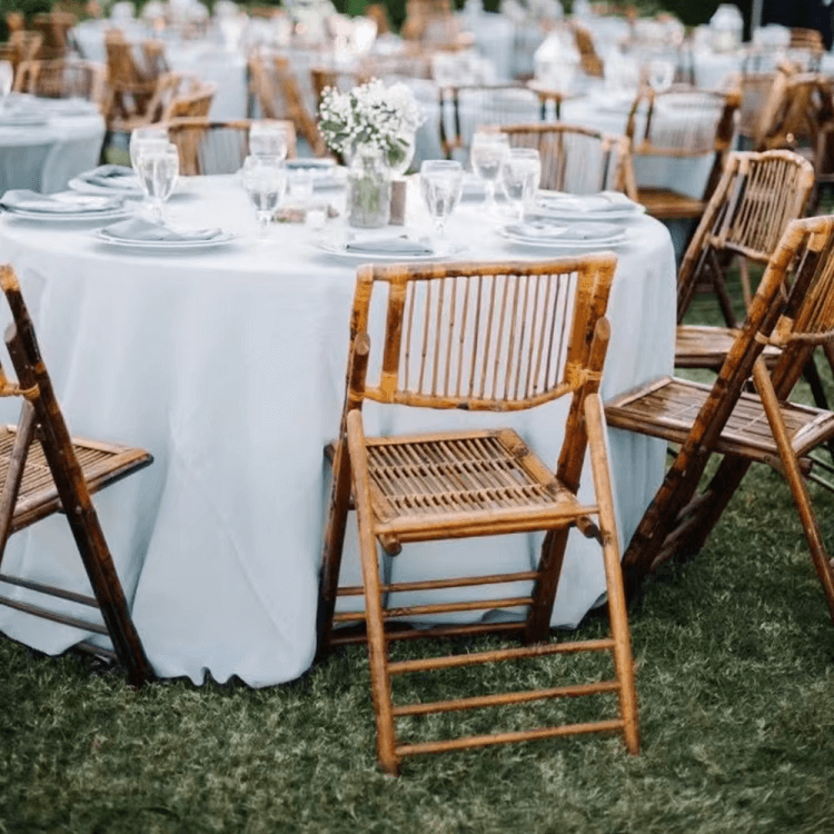 wooden bamboo folding chair