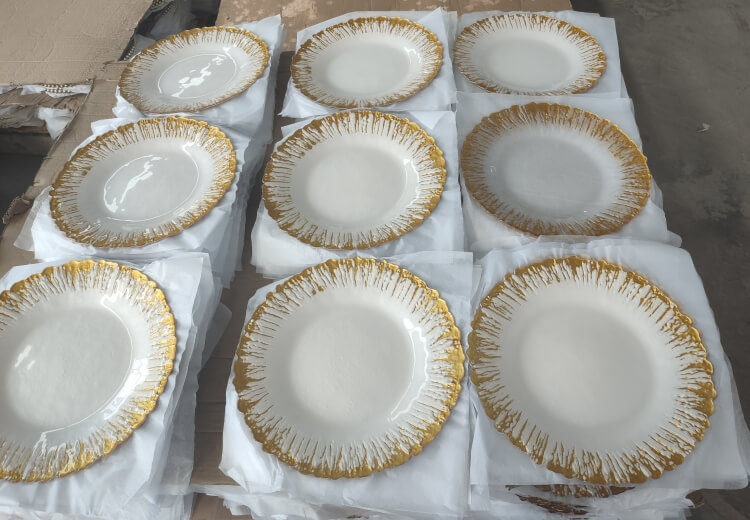 blue charger plates wholesale