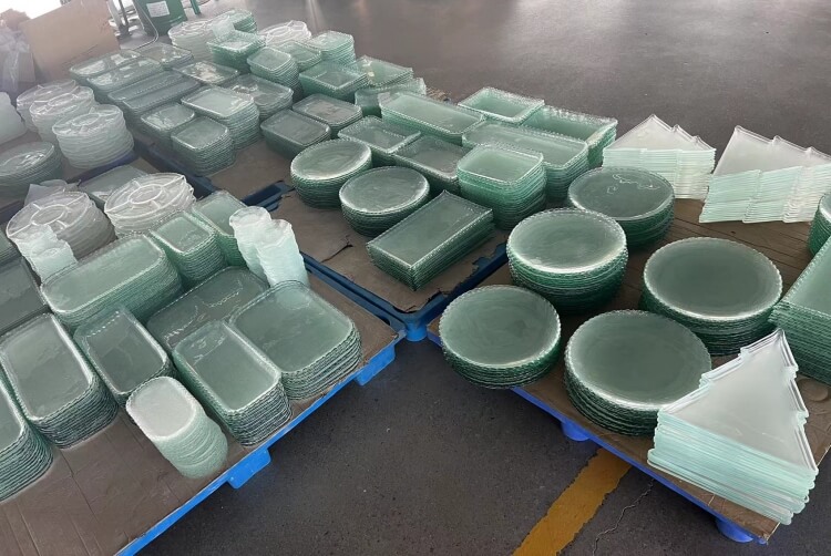 cheap glass dinner plates in bulk