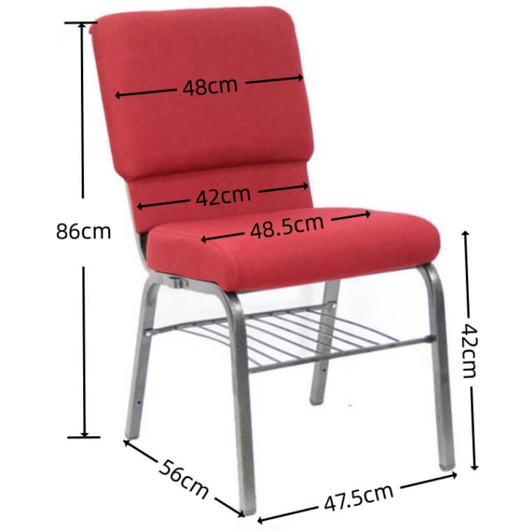 church chair size