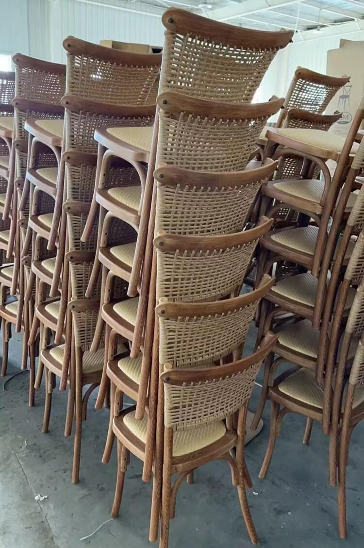 cross back plastic chairs bulk