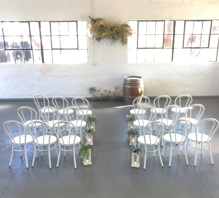 stackable metal bentwood chair