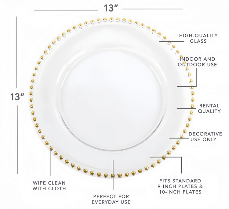 wedding plate charger