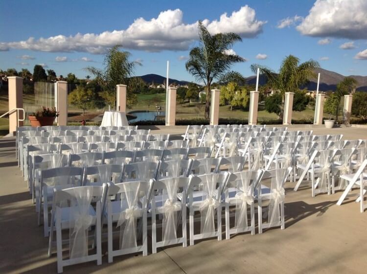 white resin folding chair bulk