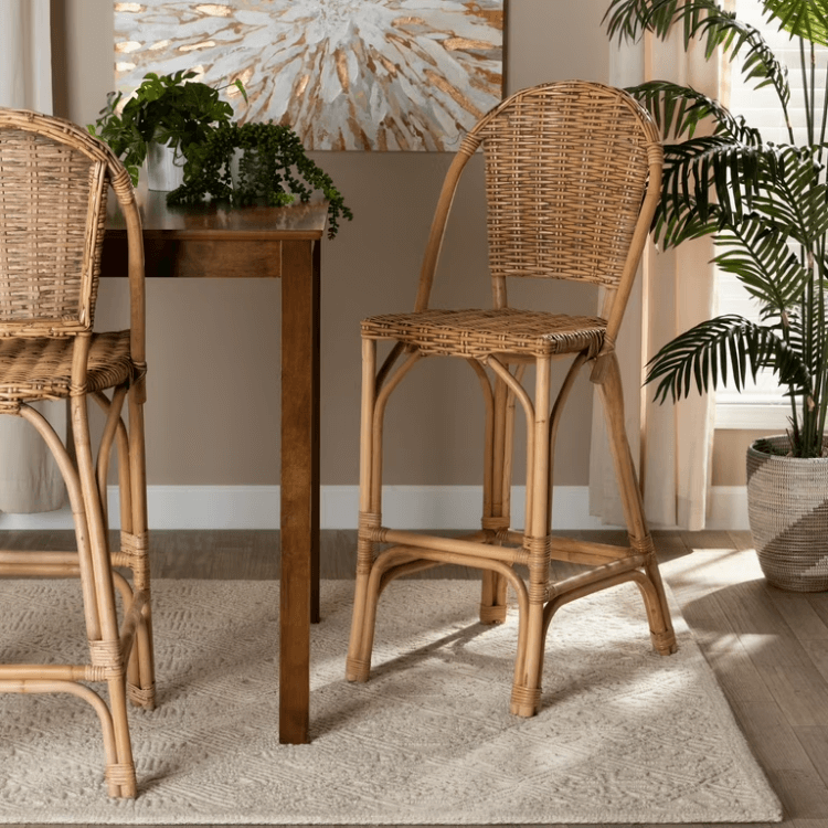 rattan bar stool