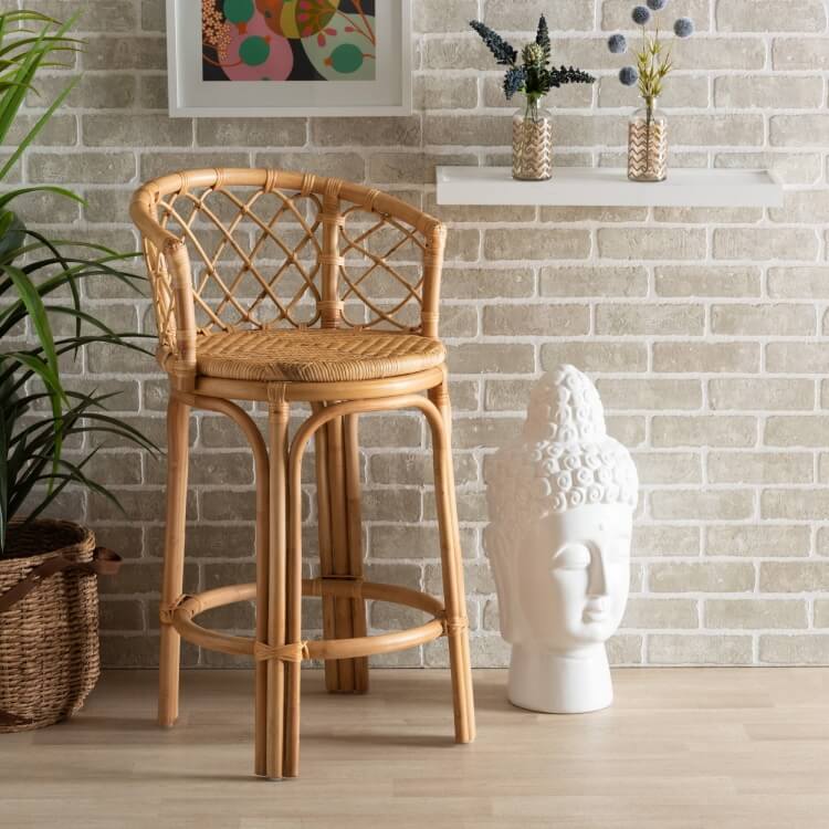 rattan stool