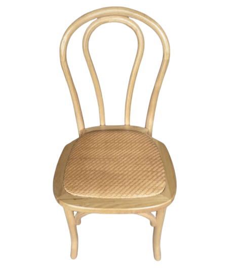 Wooden Thonet Chair With Rattan Seat
