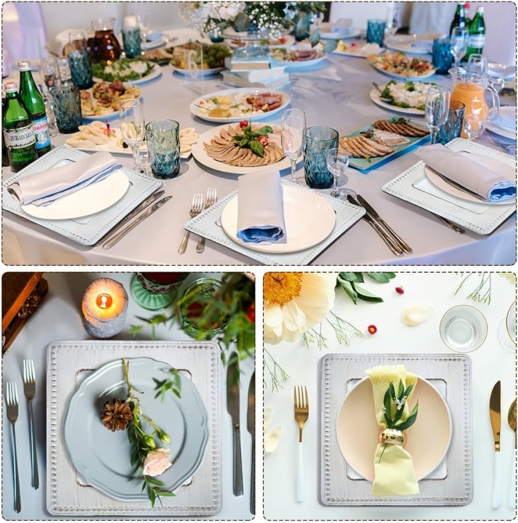 dinner chargers in bulk