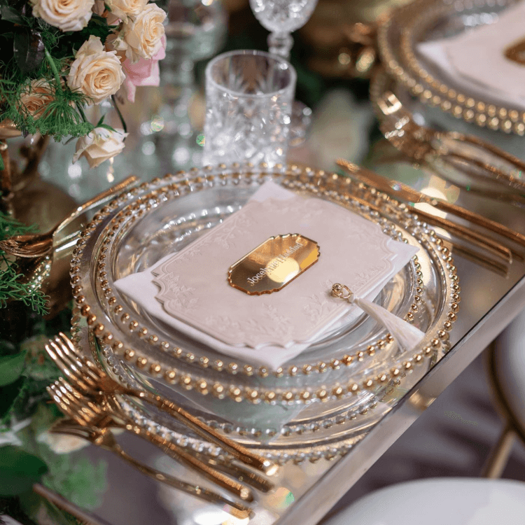 gold charger plates bulk