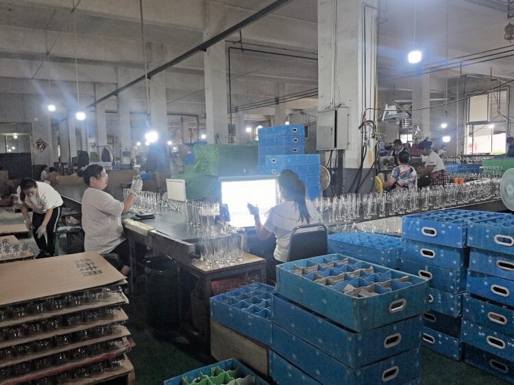 Event wedding glassware used for party tables