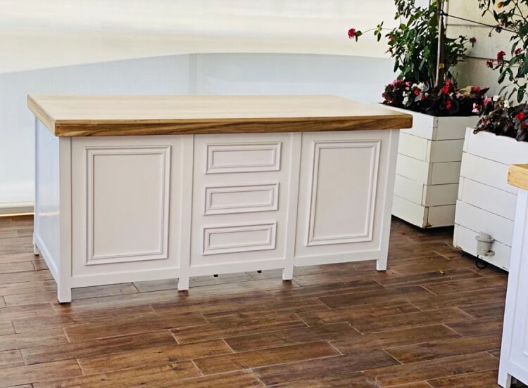 white buffet table bulk