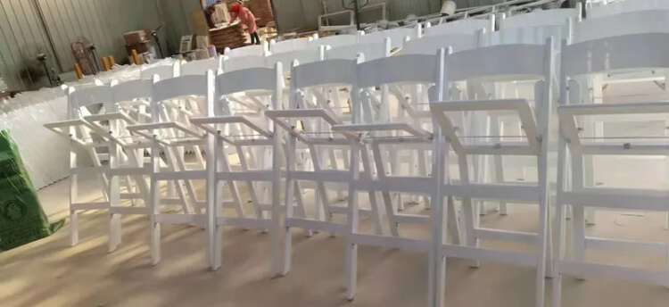 white foldable bar stools