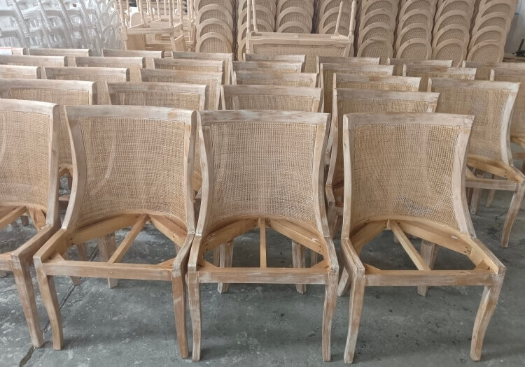 wooden french dining chair