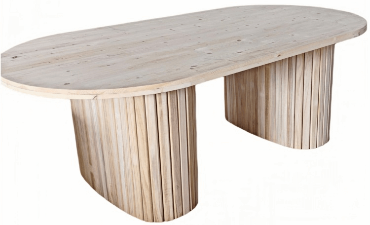 Oval Wood Table bulk